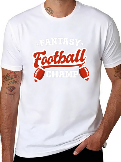 Camiseta Negra: ¡Campeón de Fútbol Fantasy!