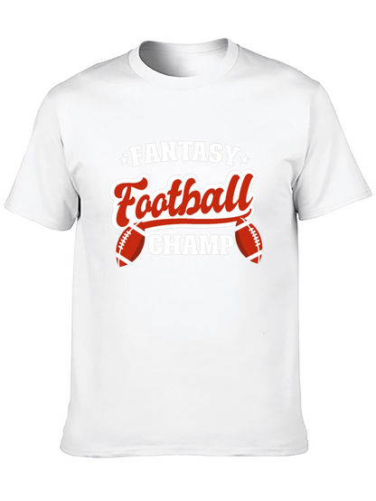 Camiseta Negra: ¡Campeón de Fútbol Fantasy!