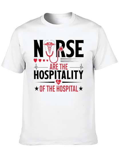 Camiseta Negra Nurse are the Hospitality