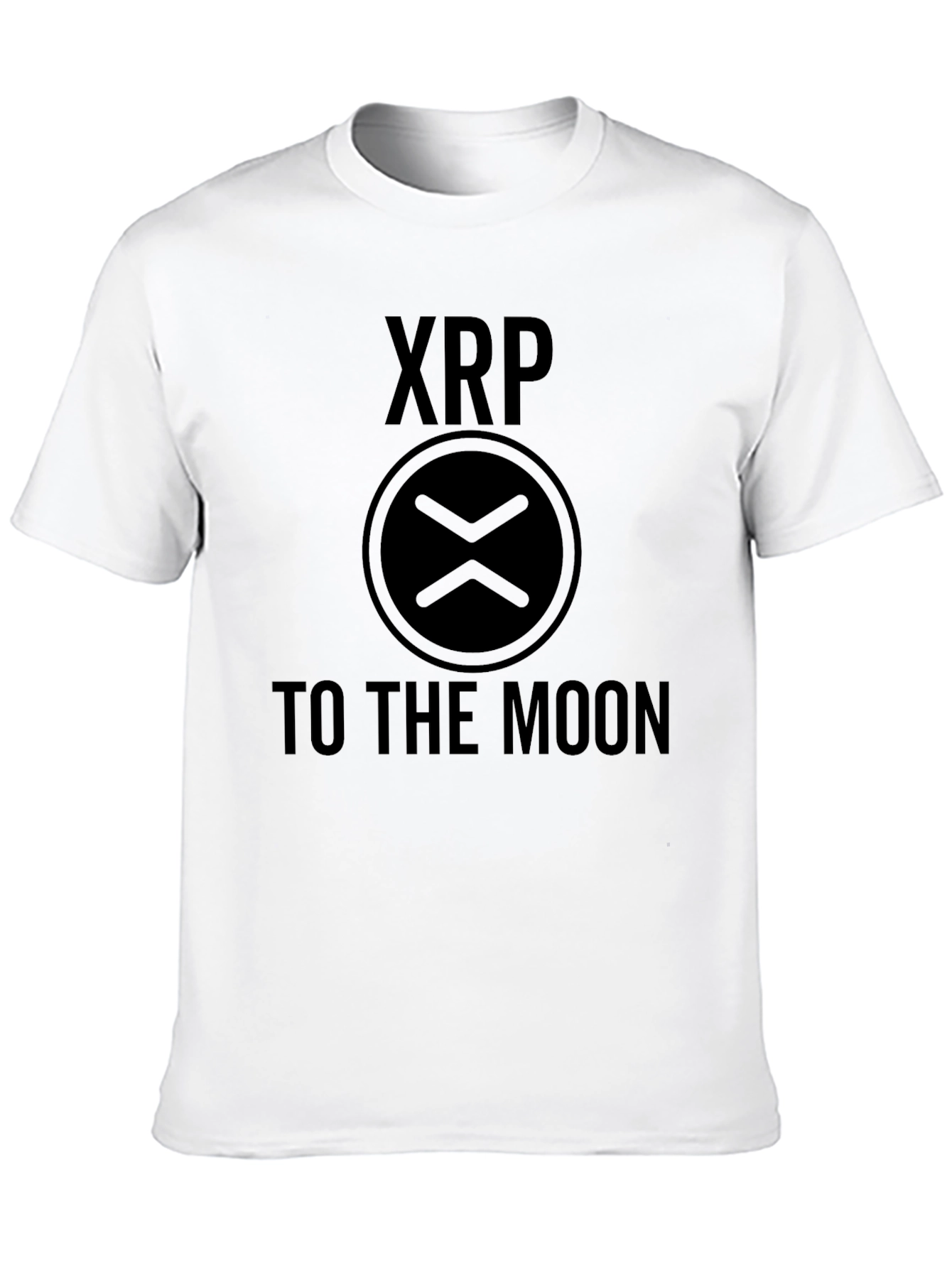 Camiseta Negra XRP To The Moon - Crypto