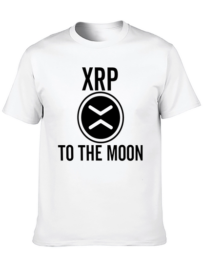 Camiseta Negra XRP To The Moon - Crypto