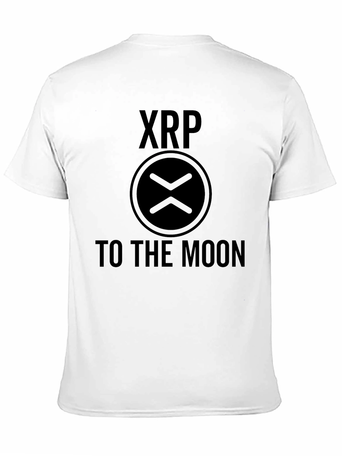 Camiseta Negra XRP To The Moon - Crypto