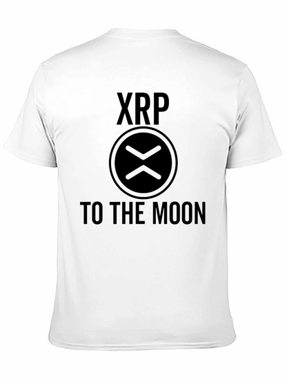 Camiseta Negra XRP To The Moon - Crypto