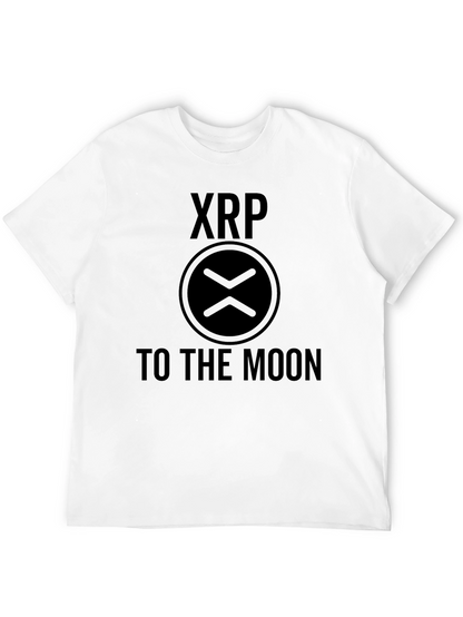 Camiseta Negra XRP To The Moon - Crypto