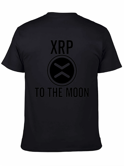 Camiseta Negra XRP To The Moon - Crypto