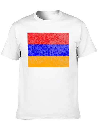 Camiseta Armenia Bandera Retro Hombre