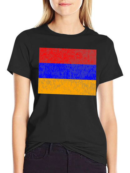 Camiseta Armenia Bandera Retro Hombre