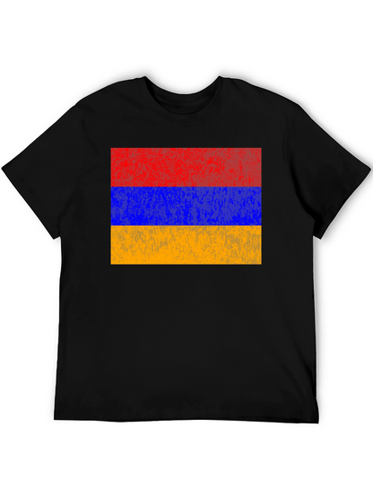 Camiseta Armenia Bandera Retro Hombre