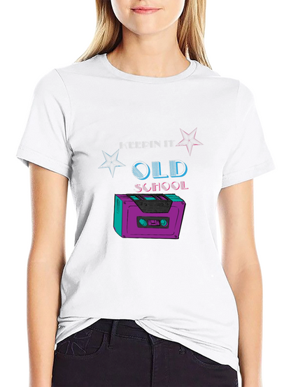 Camiseta Negra Retro Old School
