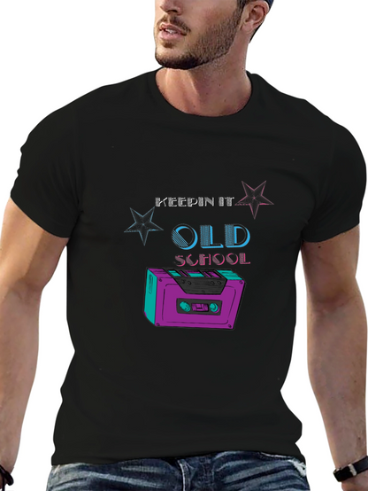 Camiseta Negra Retro Old School