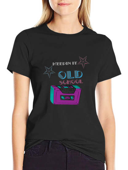 Camiseta Negra Retro Old School
