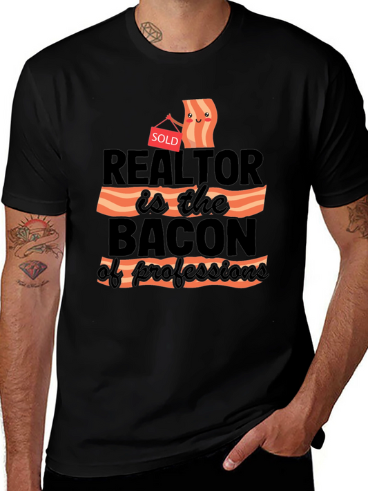 Camiseta de Agente Inmobiliario - El Bacon de las Profesiones
