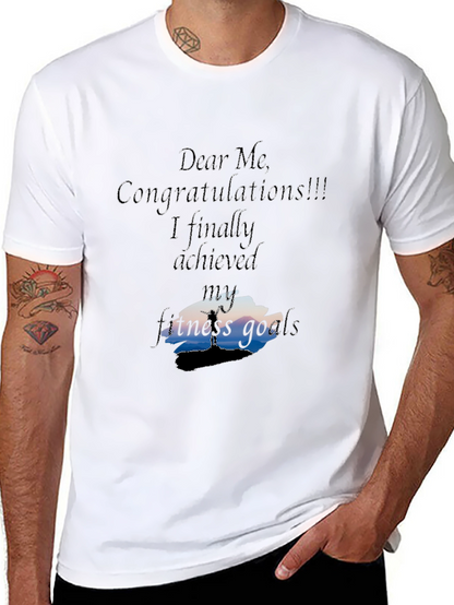 Camiseta Negra: ¡Metas de Fitness Alcanzadas!