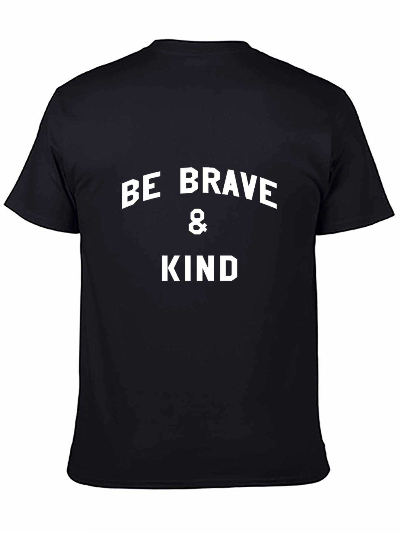 Camiseta Negra: Sé Valiente y Amable