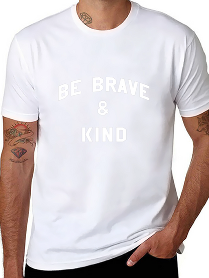 Camiseta Negra: Sé Valiente y Amable
