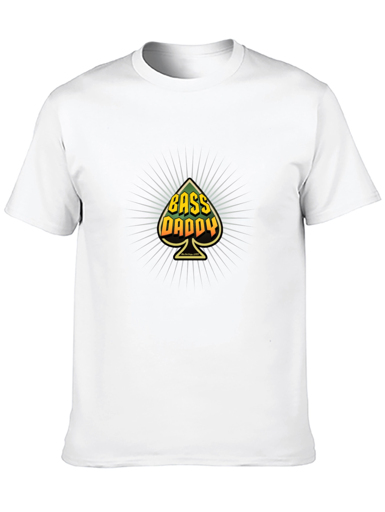 Camiseta Negra Bass Daddy Diseño Original