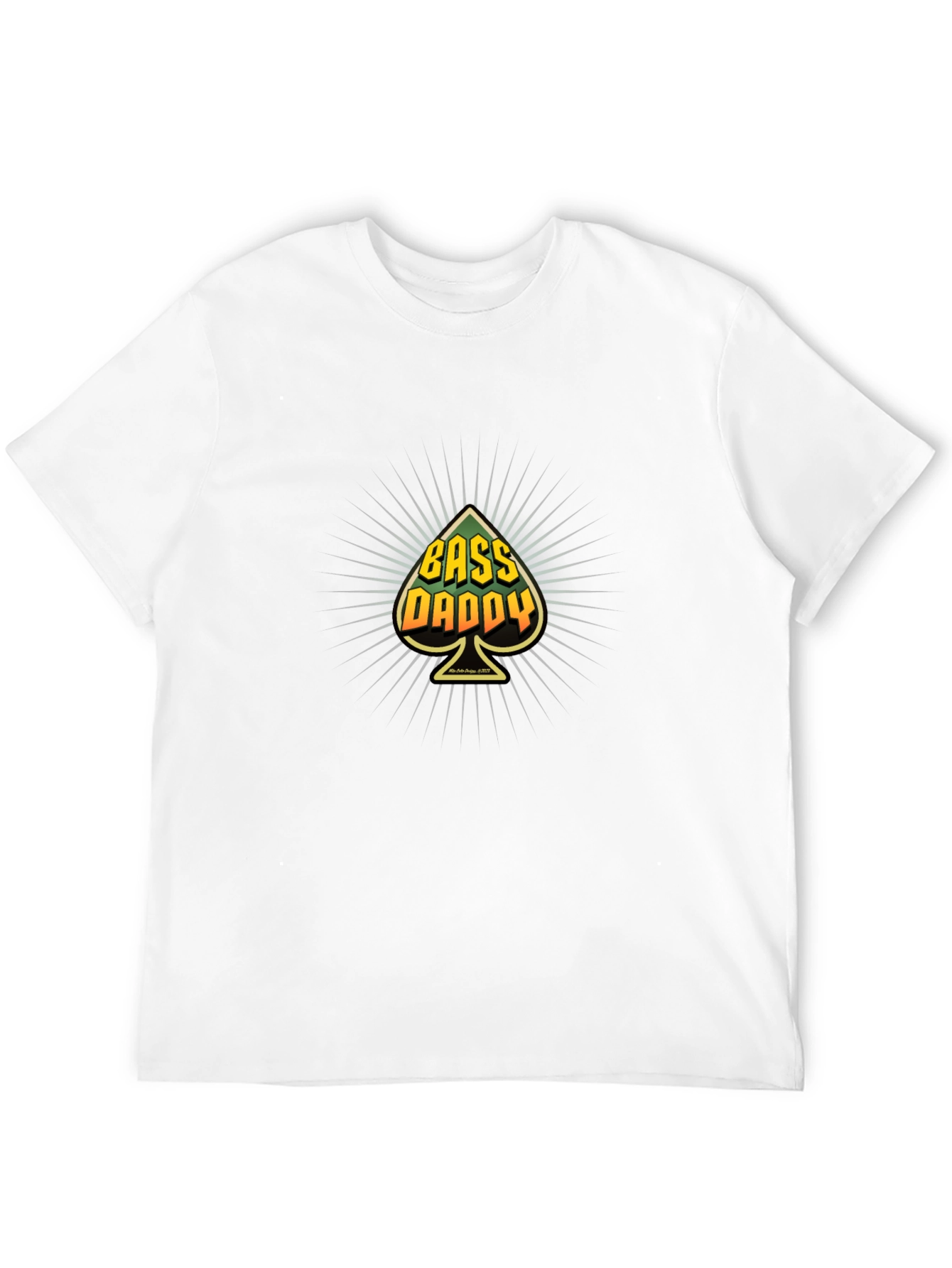 Camiseta Negra Bass Daddy Diseño Original