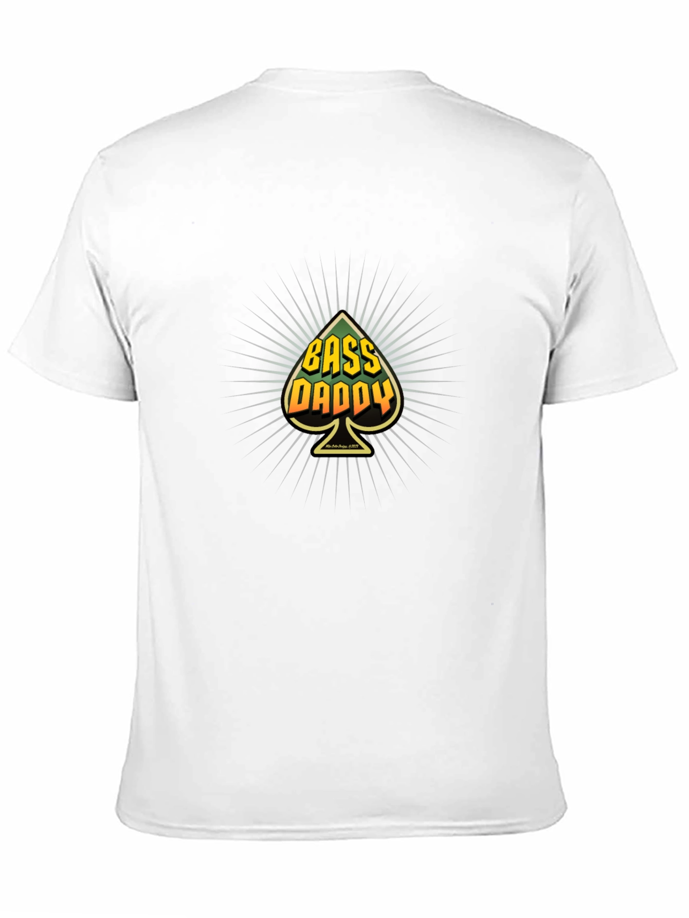 Camiseta Negra Bass Daddy Diseño Original