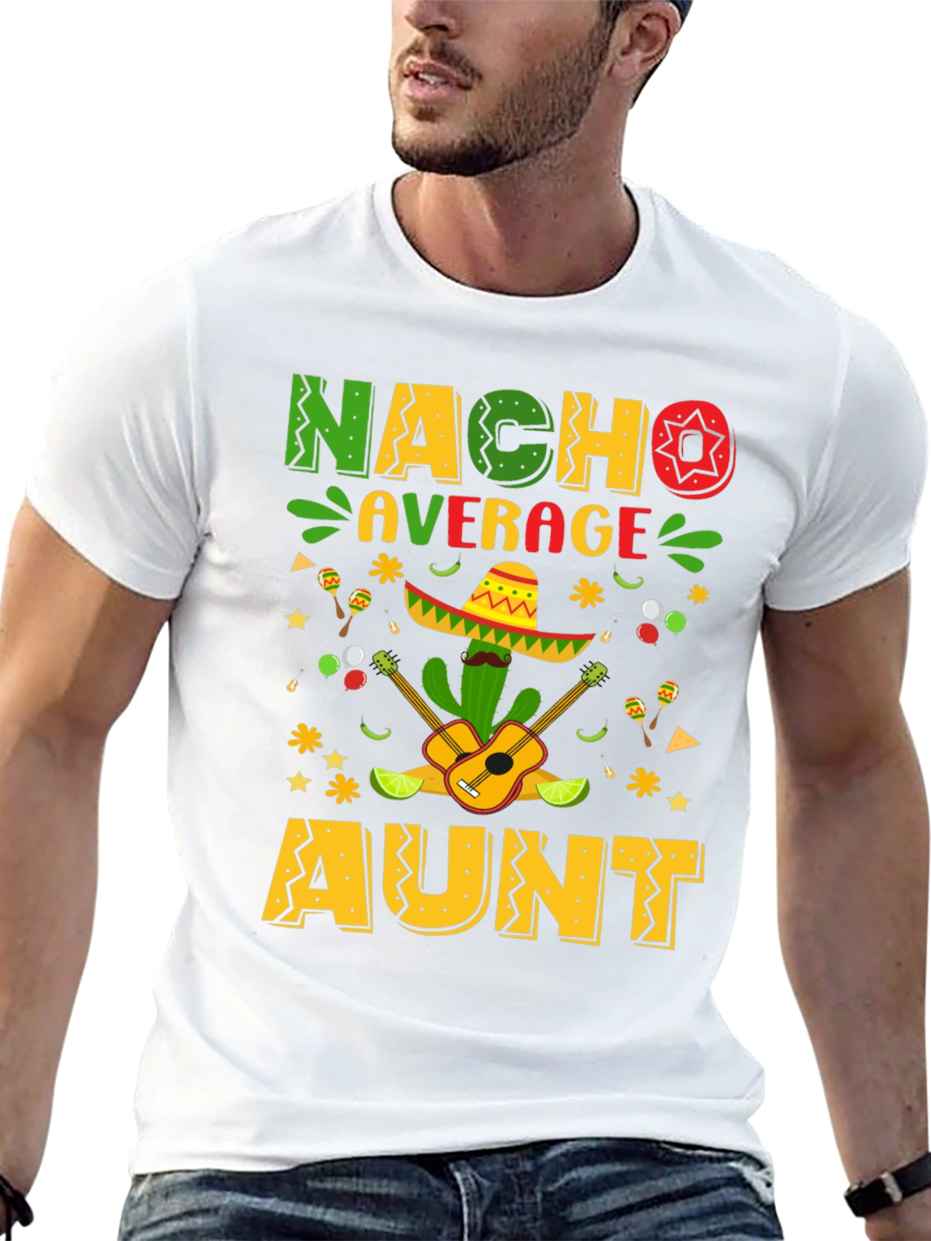 Camiseta Nacho Average Aunt - Fiesta Mexicana