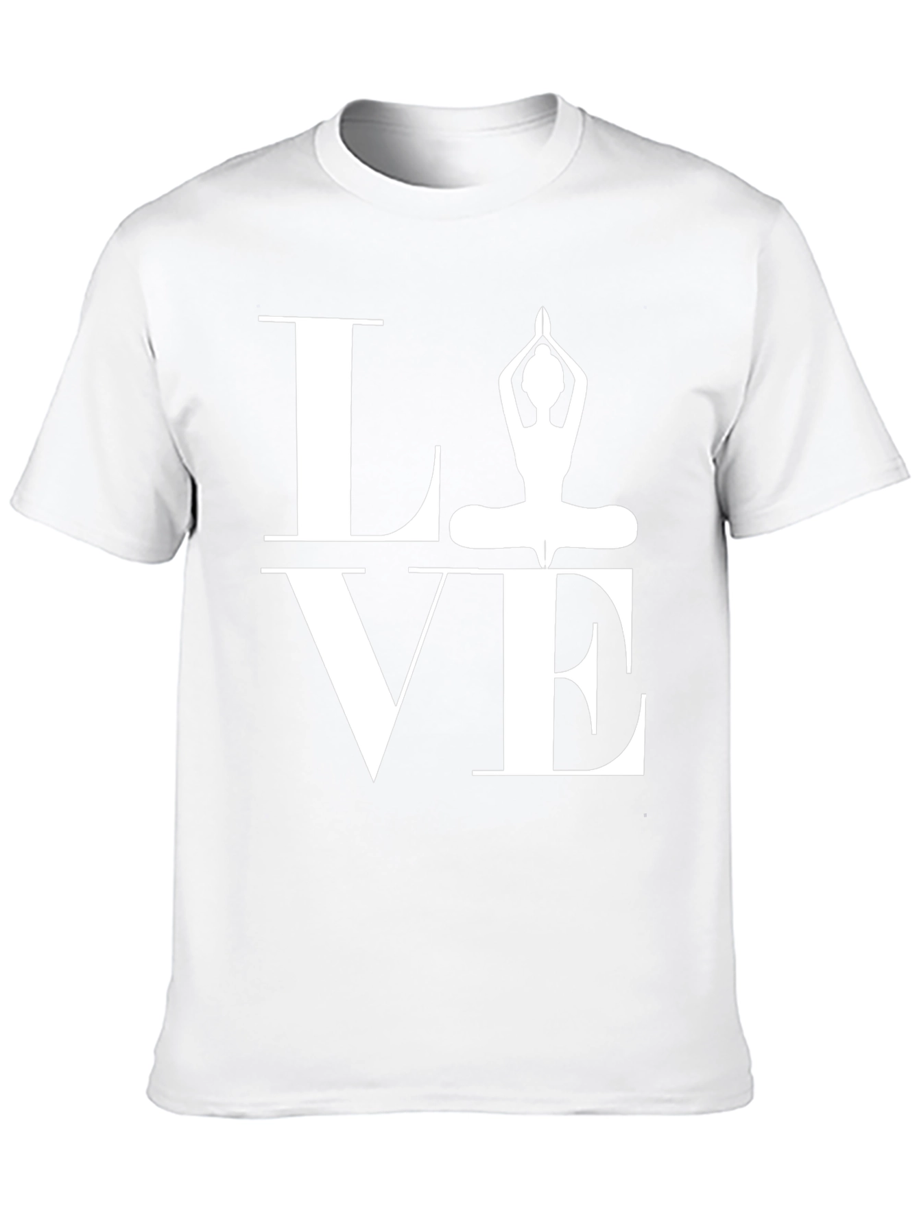 Camiseta Negra LOVE Yoga para Hombre