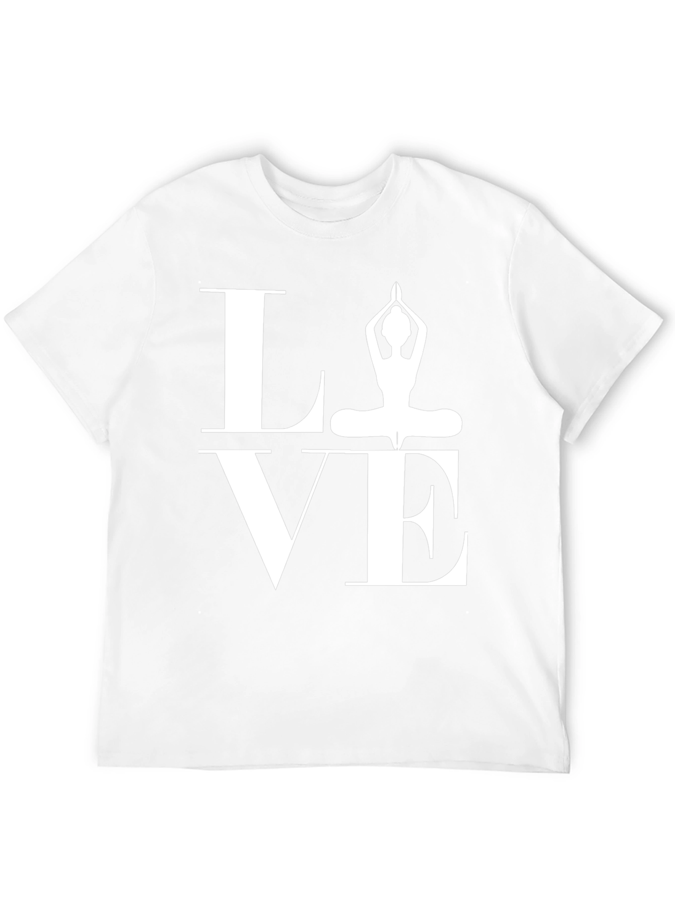 Camiseta Negra LOVE Yoga para Hombre