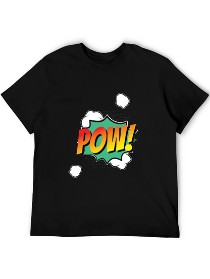 Camiseta Negra POW! Estilo Cómic