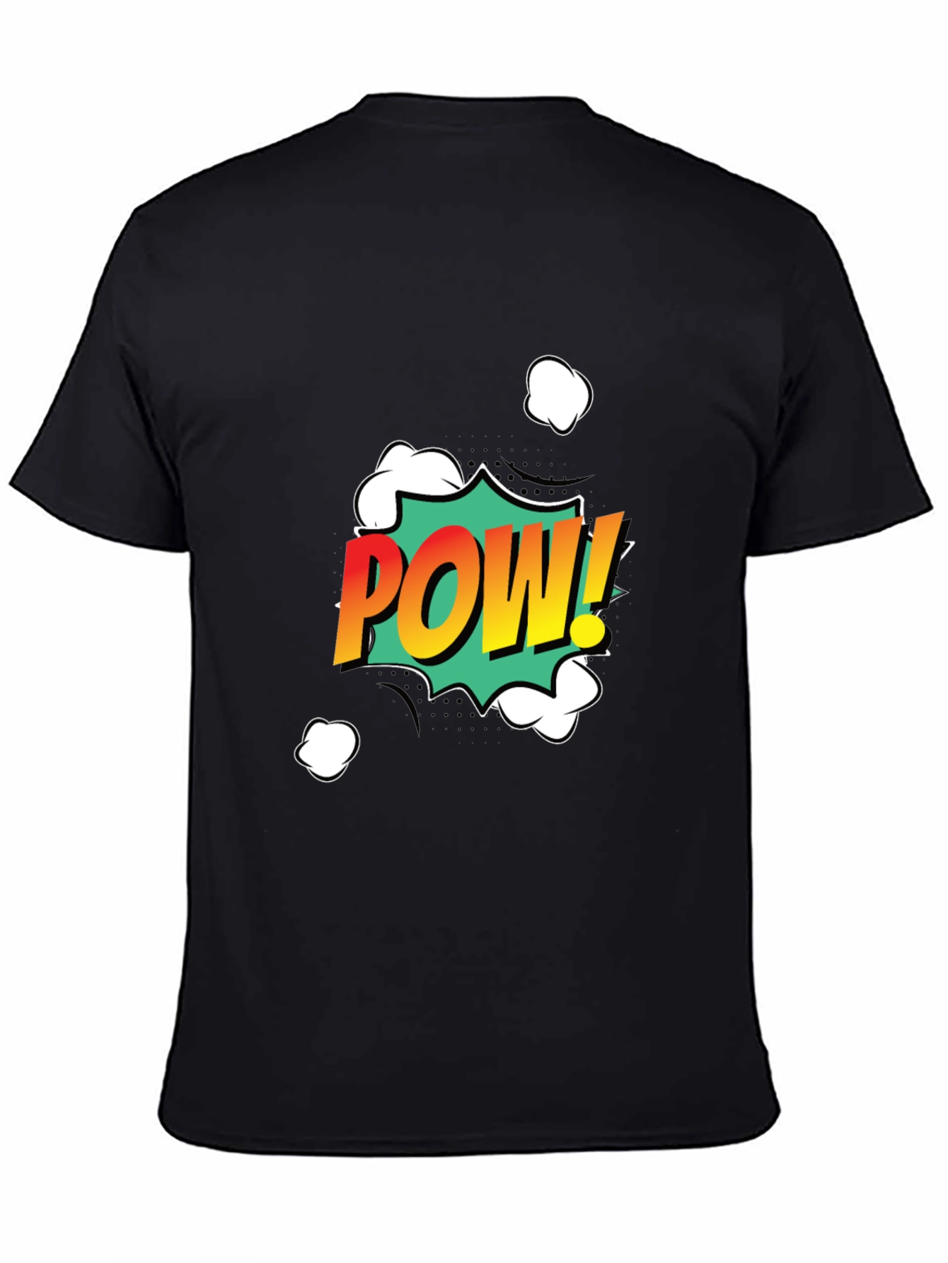 Camiseta Negra POW! Estilo Cómic