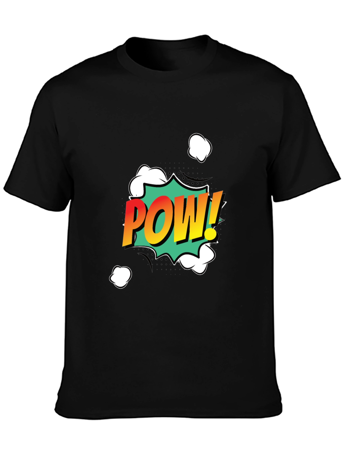 Camiseta Negra POW! Estilo Cómic