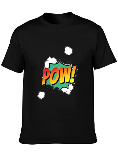 Camiseta Negra POW! Estilo Cómic