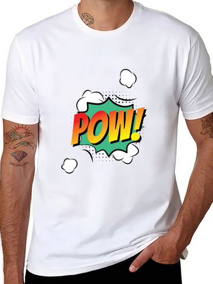 Camiseta Negra POW! Estilo Cómic