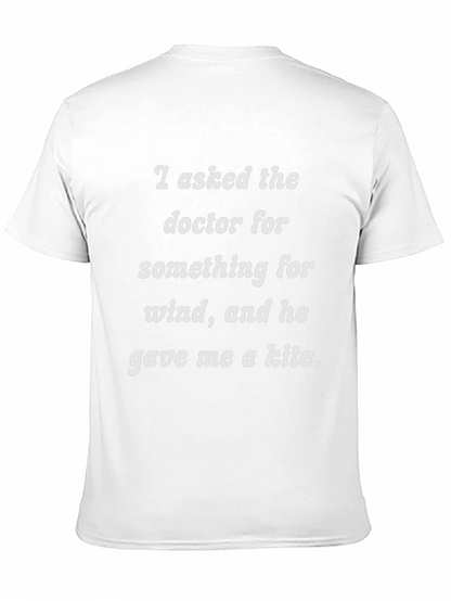 Camiseta Negra Humor Médico Viento y Cometa