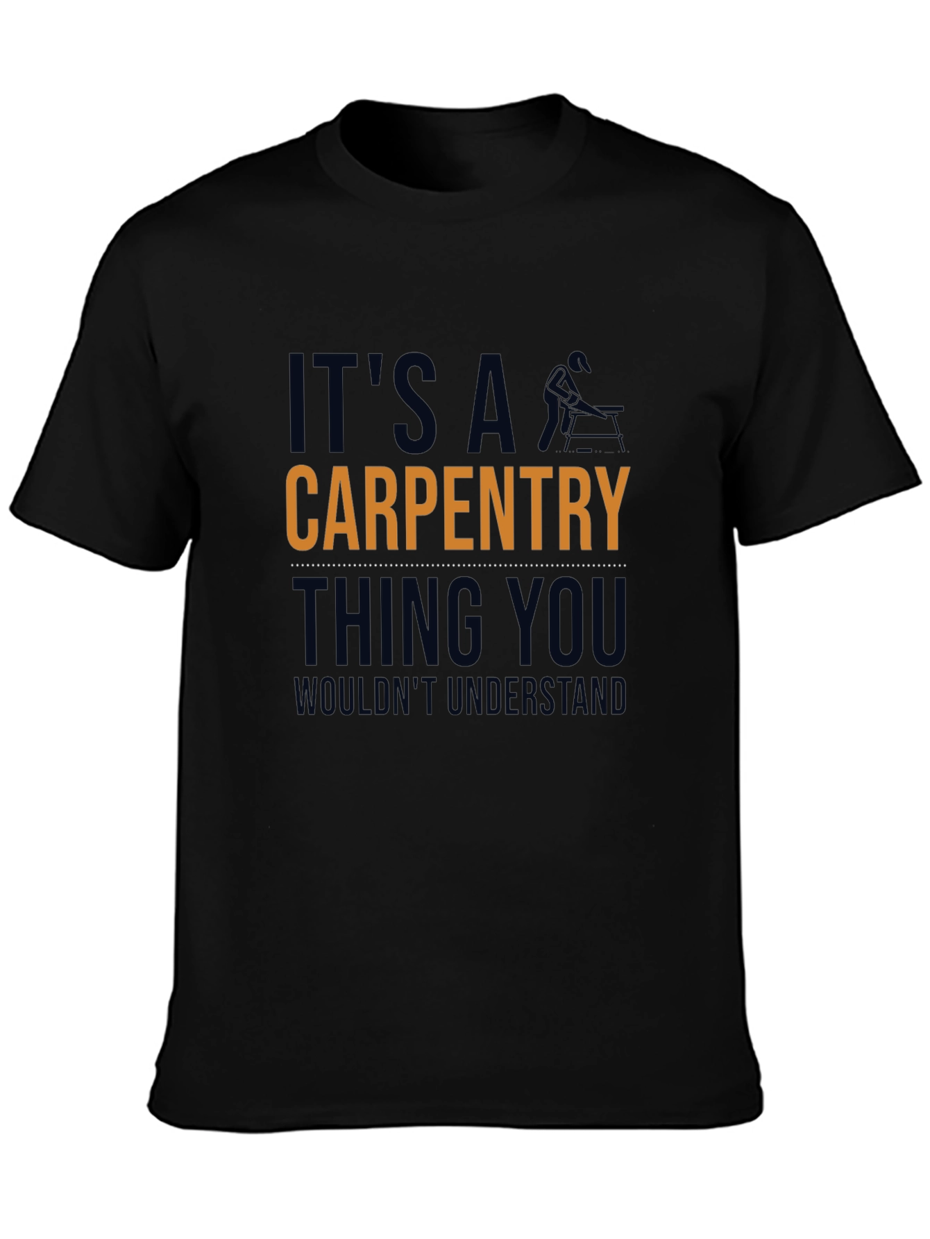 Camiseta Negra: Carpintería - Cosa de Carpinteros