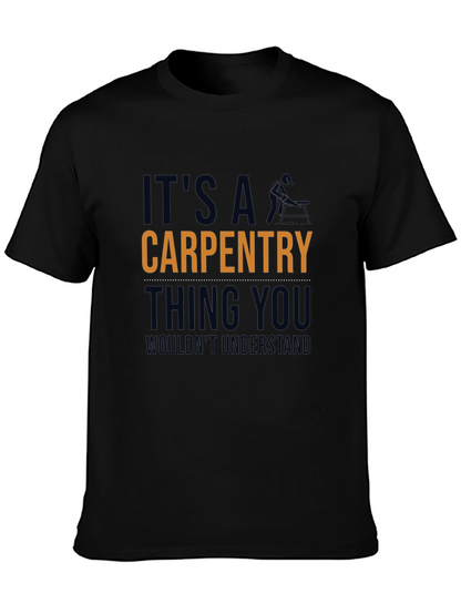 Camiseta Negra: Carpintería - Cosa de Carpinteros