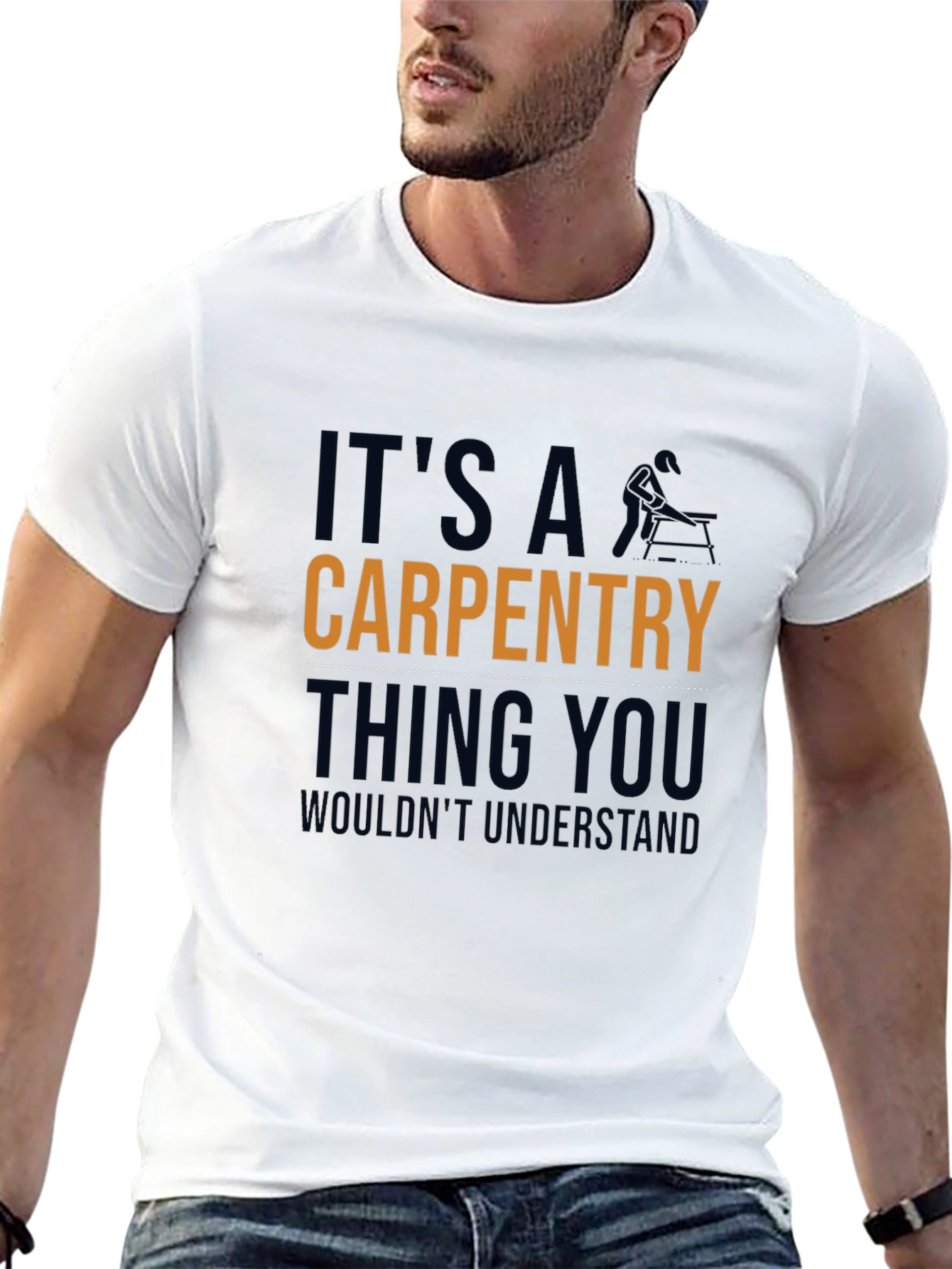 Camiseta Negra: Carpintería - Cosa de Carpinteros