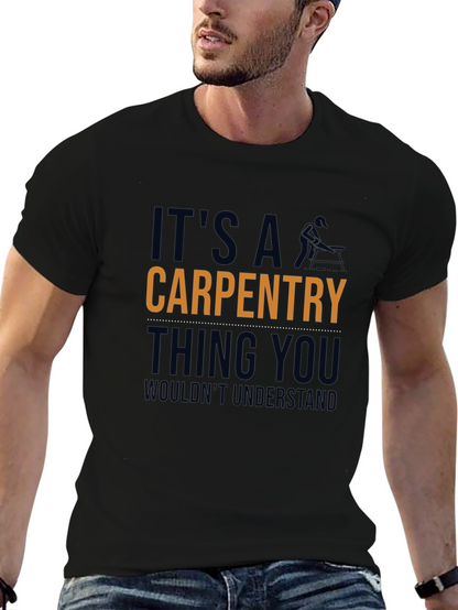Camiseta Negra: Carpintería - Cosa de Carpinteros