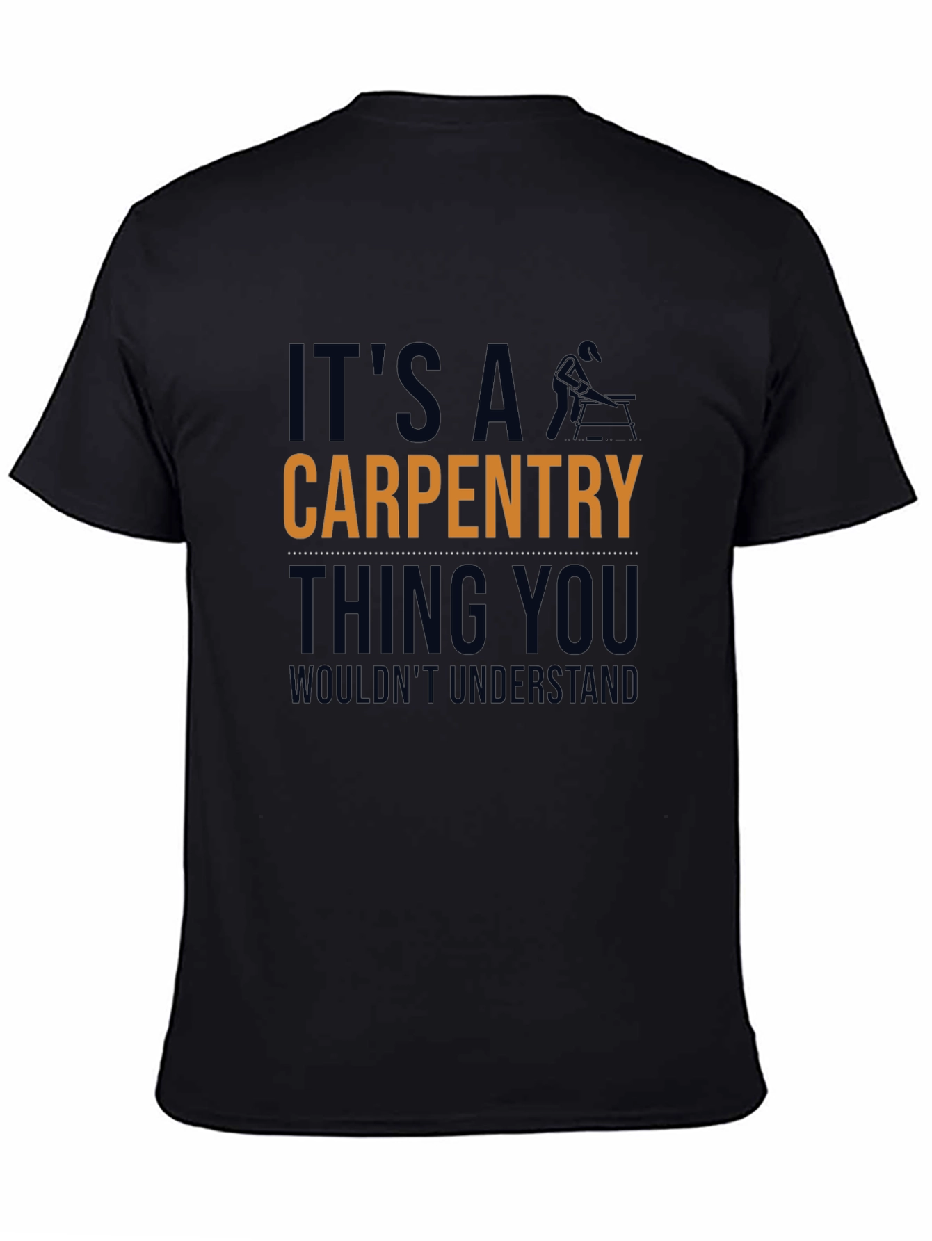 Camiseta Negra: Carpintería - Cosa de Carpinteros