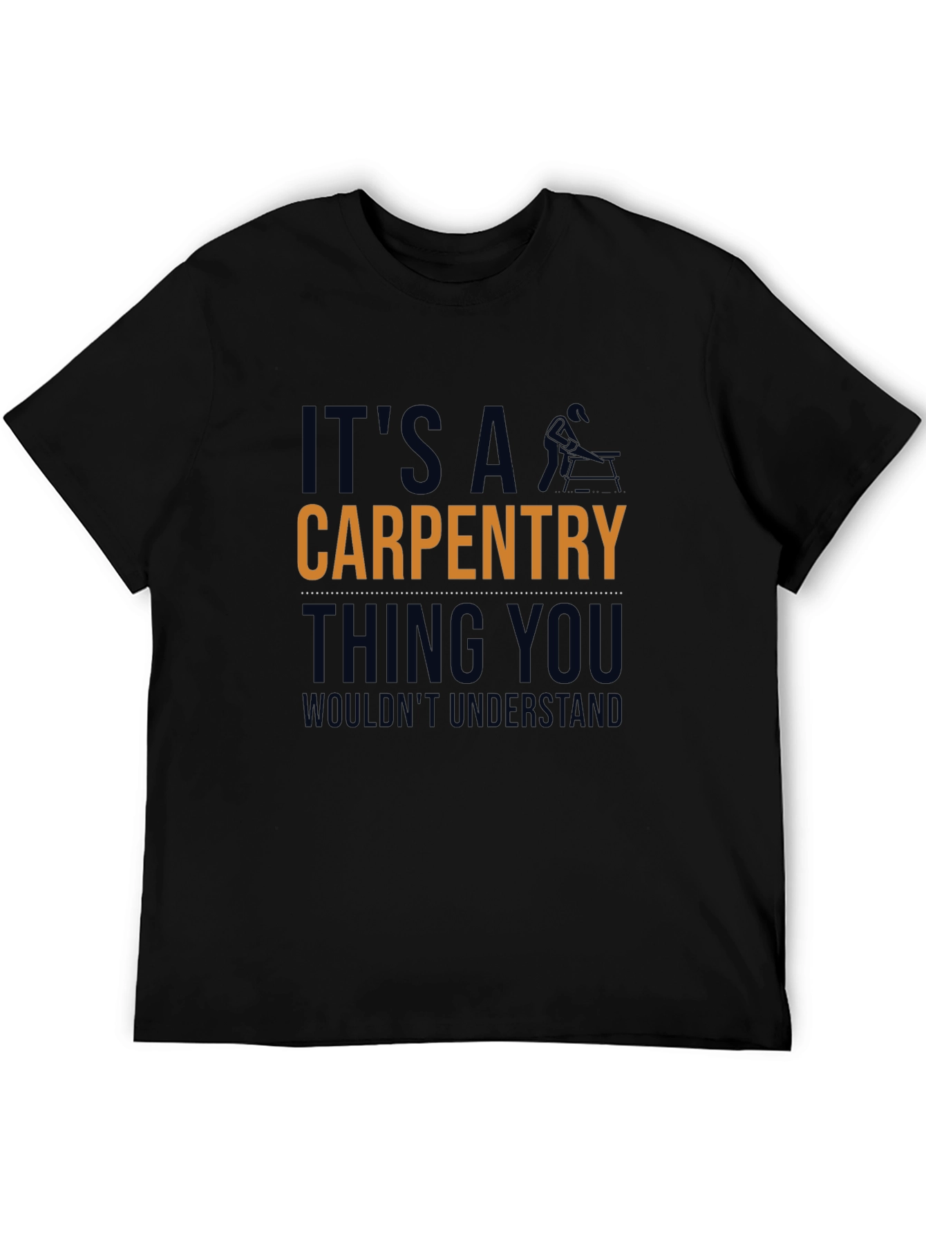 Camiseta Negra: Carpintería - Cosa de Carpinteros