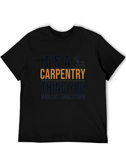 Camiseta Negra: Carpintería - Cosa de Carpinteros