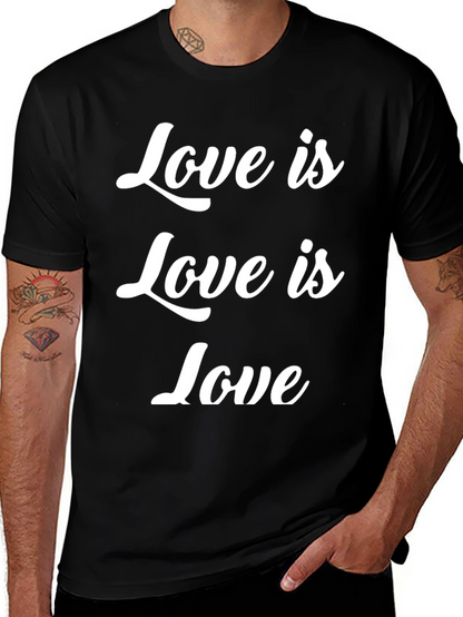 Camiseta Negra Love is Love para Todos
