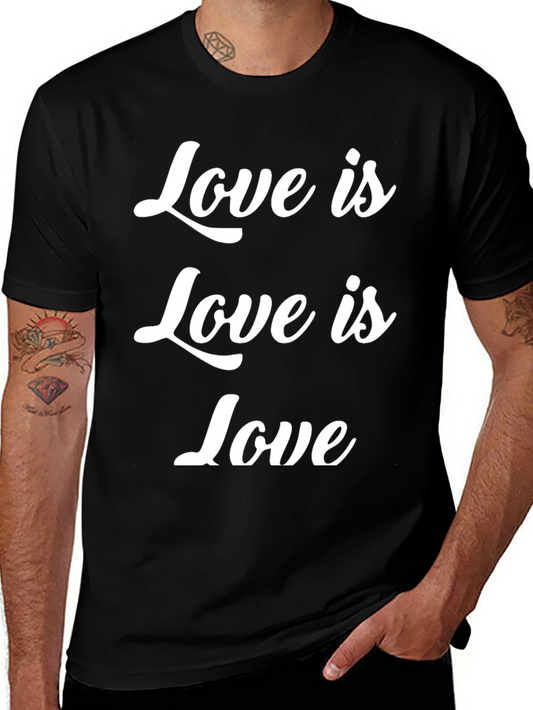 Camiseta Negra Love is Love para Todos