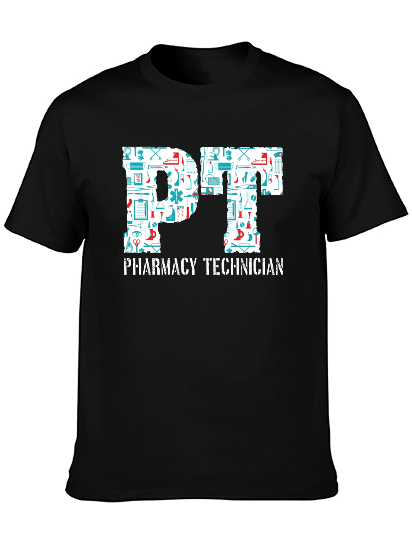 Camiseta Negra PT Pharmacy Technician