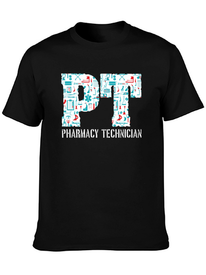 Camiseta Negra PT Pharmacy Technician