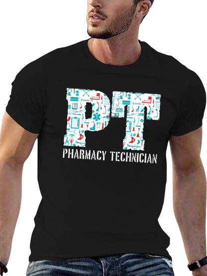 Camiseta Negra PT Pharmacy Technician