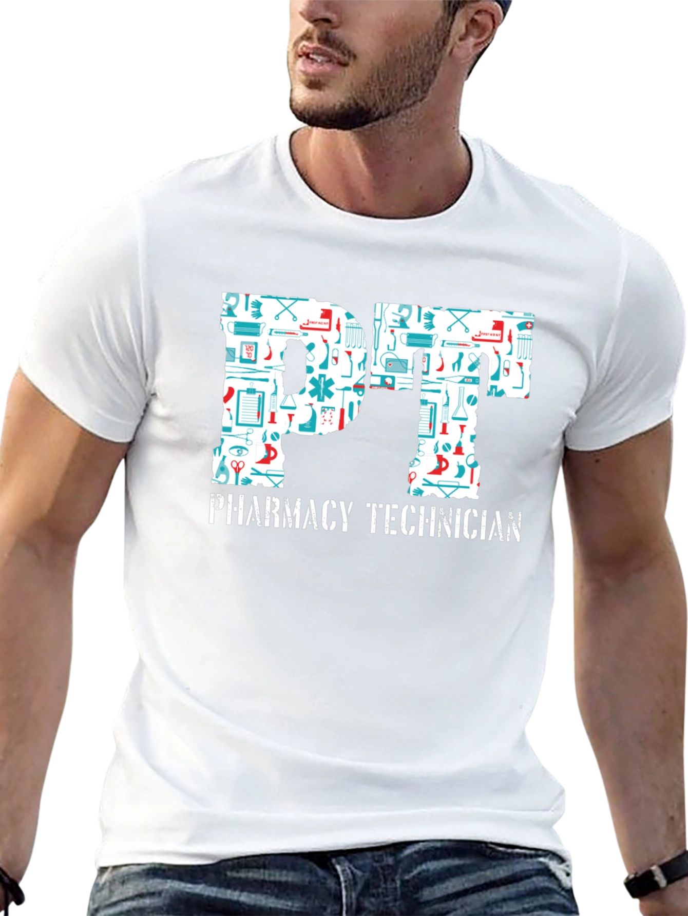 Camiseta Negra PT Pharmacy Technician