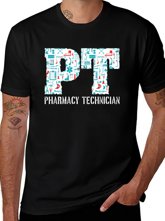 Camiseta Negra PT Pharmacy Technician
