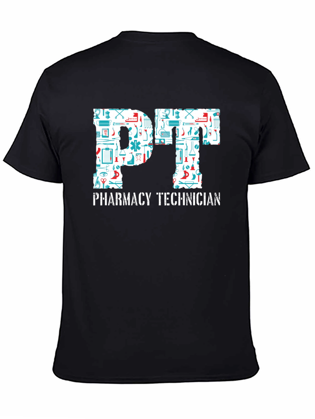 Camiseta Negra PT Pharmacy Technician