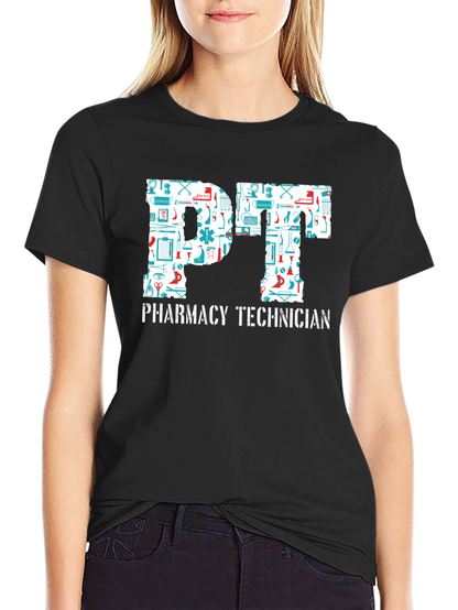 Camiseta Negra PT Pharmacy Technician