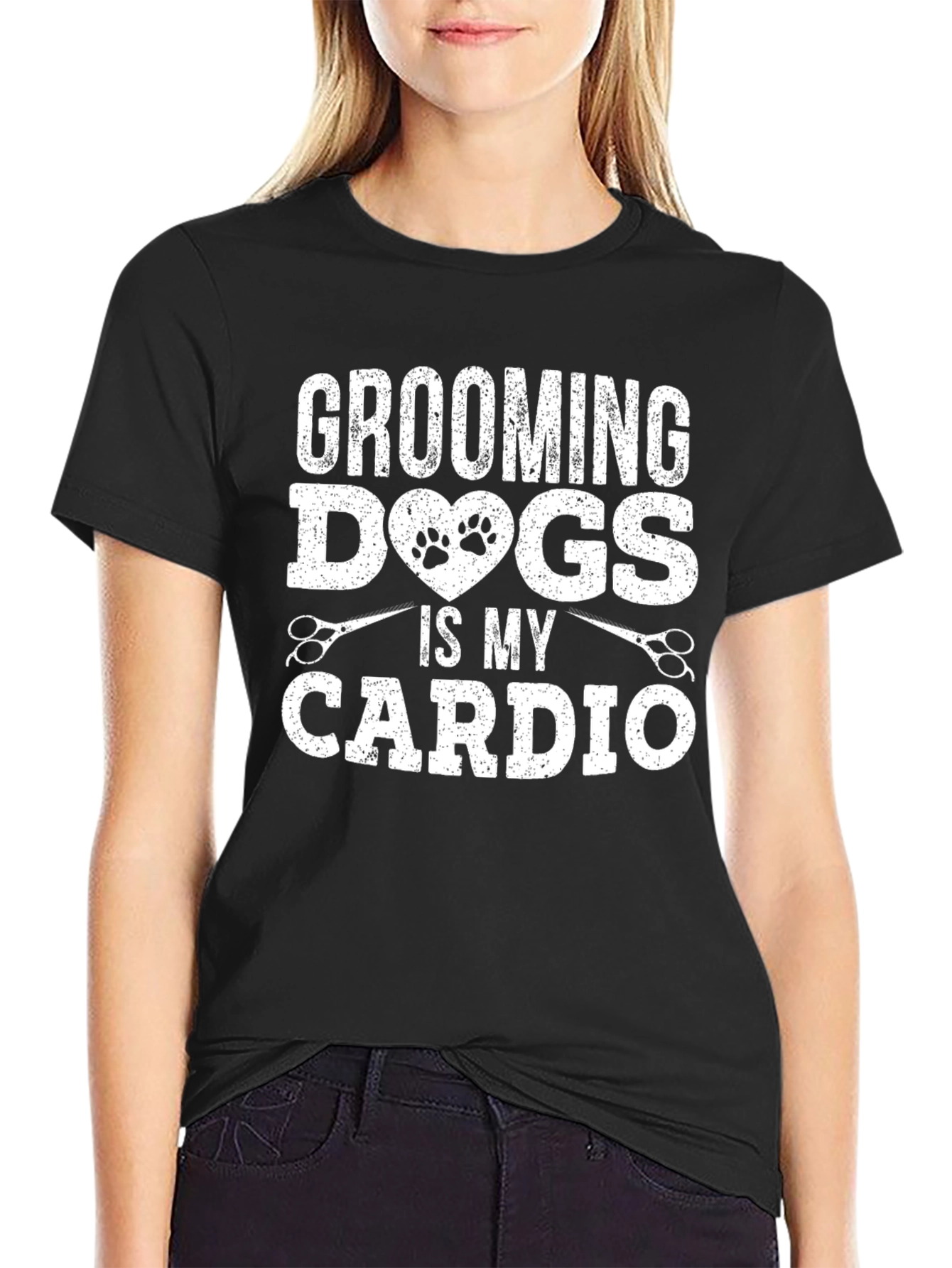 Camiseta Grooming Dogs Is My Cardio