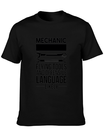 Camiseta Mecánico: Herramientas y Lenguaje Ofensivo
