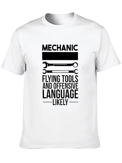 Camiseta Mecánico: Herramientas y Lenguaje Ofensivo